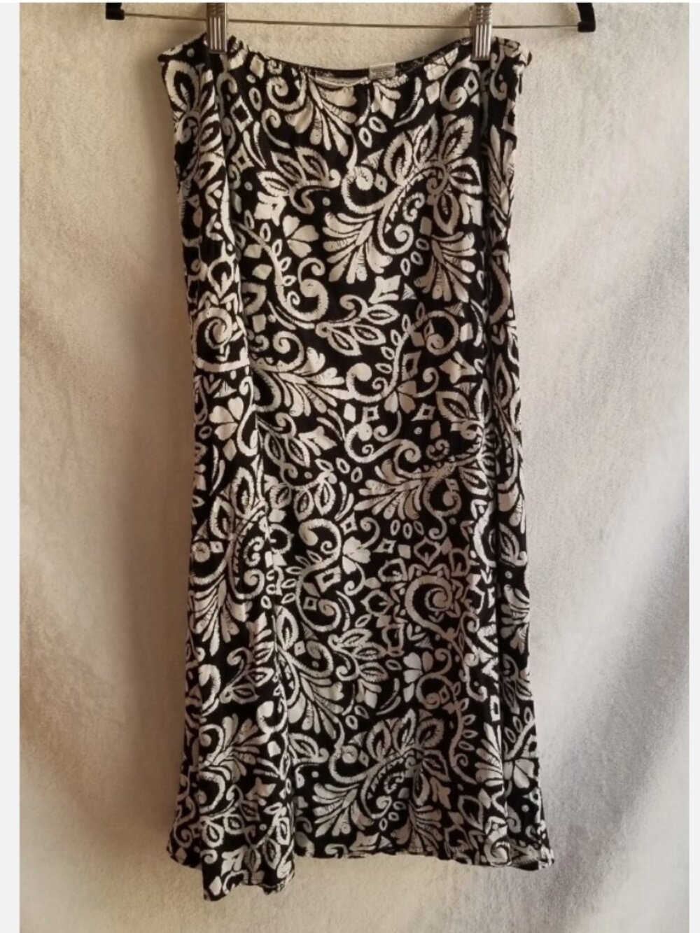 Croft & Barrow Paisley Midi Maxi Skirt Women Sz 6 A Line Fairy Grunge Whimsigoth - Picture 1 of 6